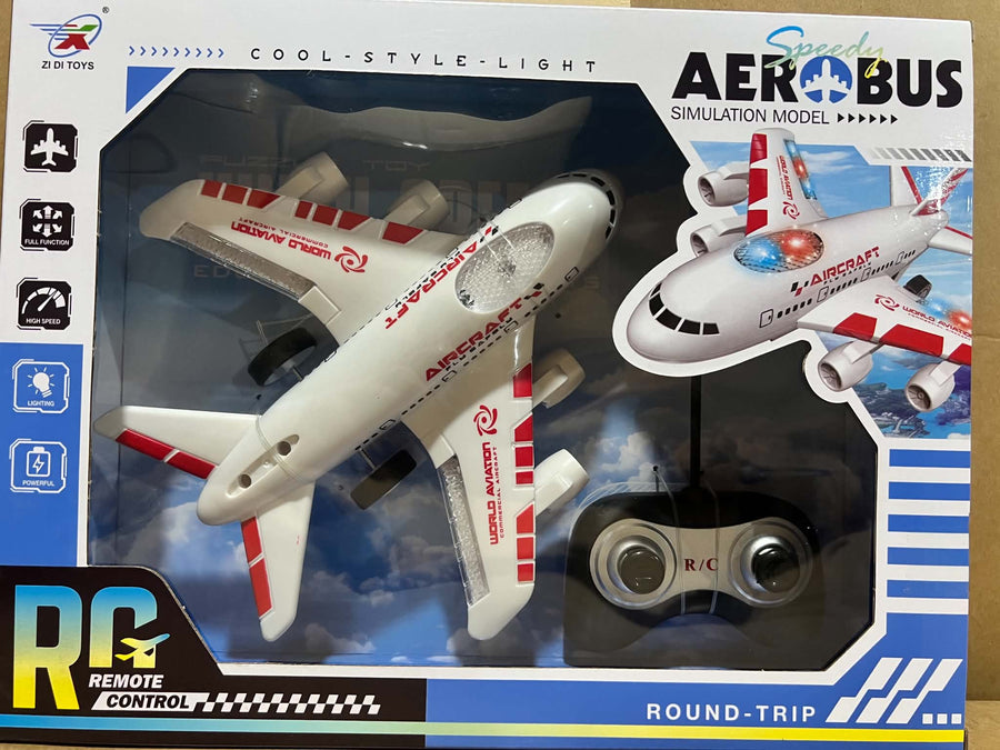 Aerobus RC Simulation Airplane Toy – Remote Control Aircraft with Lights & Sound