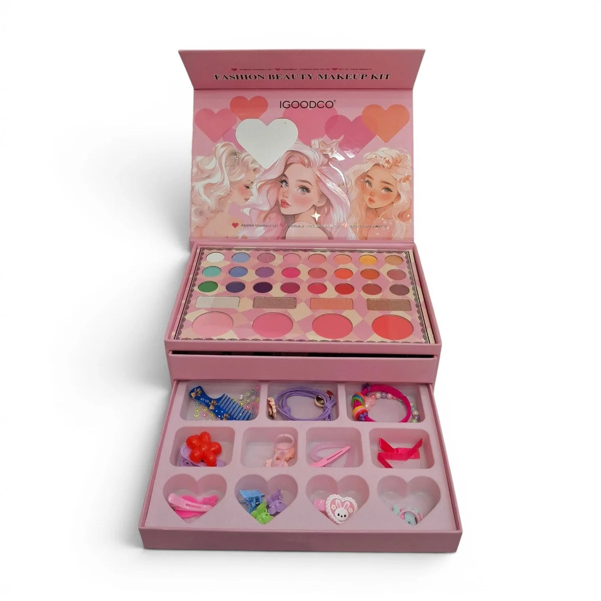 IGOODCO Fashion Beauty Makeup Kit – Multi-Drawer All-in-One Kids & Teens Cosmetic Gift Set